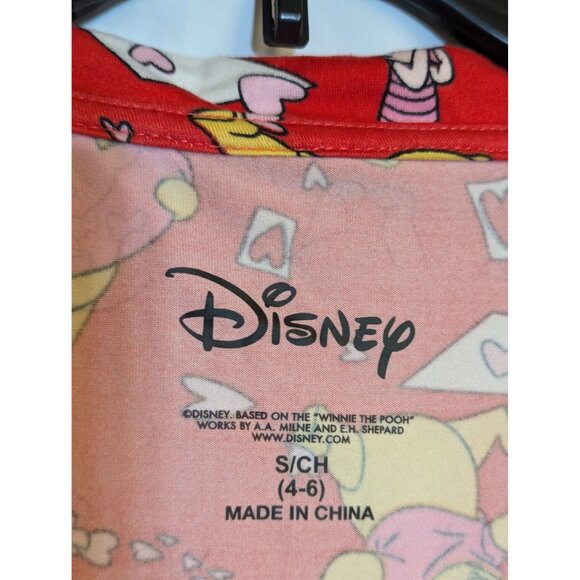 Disney Winnie The Pooh Red Pajama Set S - Picture 3 of 4